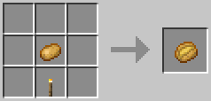 A crafting grid showing the recipe for Cooked Potato
